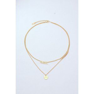 ANGEL Pendant Double-Layered Necklace